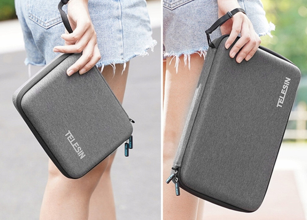 Etui TELESIN GP-PRC-311 do HERO 5/6/7/8/9/10 Black Szary budowa ochrona bezpieczeństwo