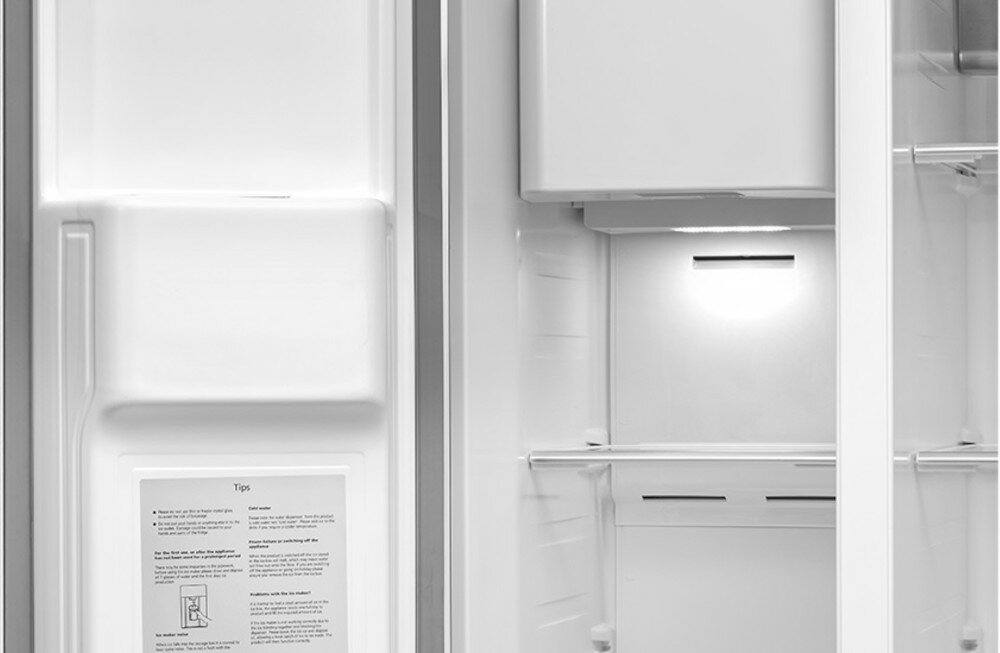 LODÓWKA CONCEPT LA7691wh LED oświetlenie