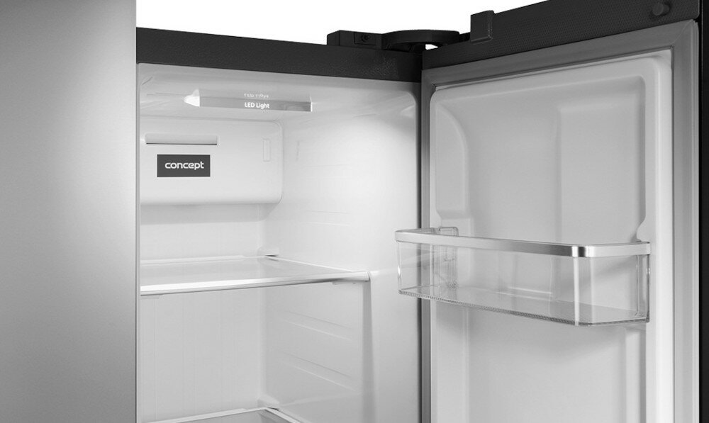 LODÓWKA CONCEPT LA7691DS układ lodówki wnętrze