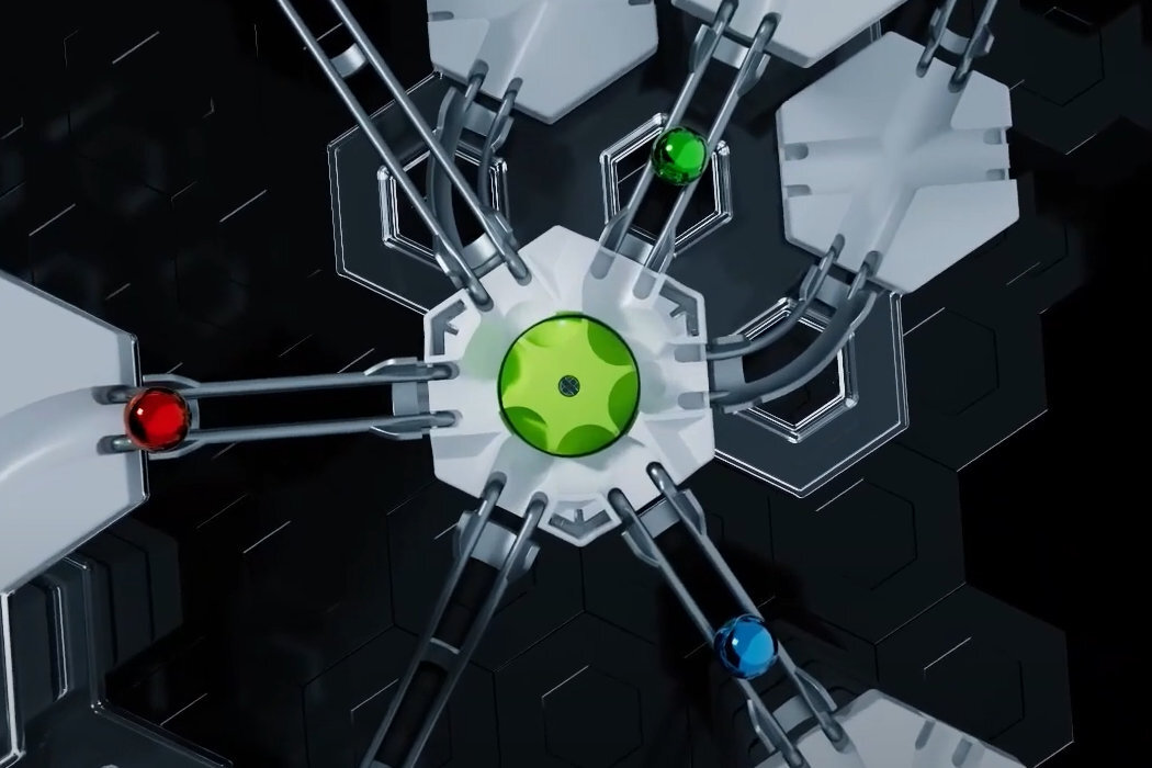 Gra logiczna RAVENSBURGER Gravitrax Pro Extension Carousel 27275 wyposażenie zabawa równowaga nauka kulki urządzenia