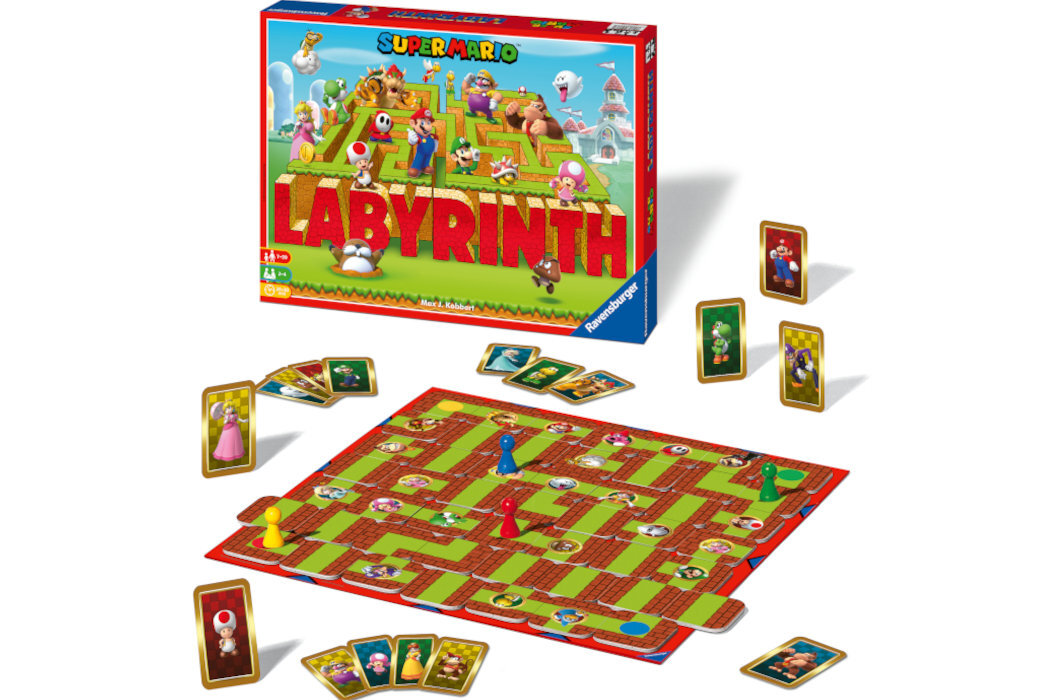 Gra planszowa RAVENSBURGER Labyrinth Super Mario wyposażenie