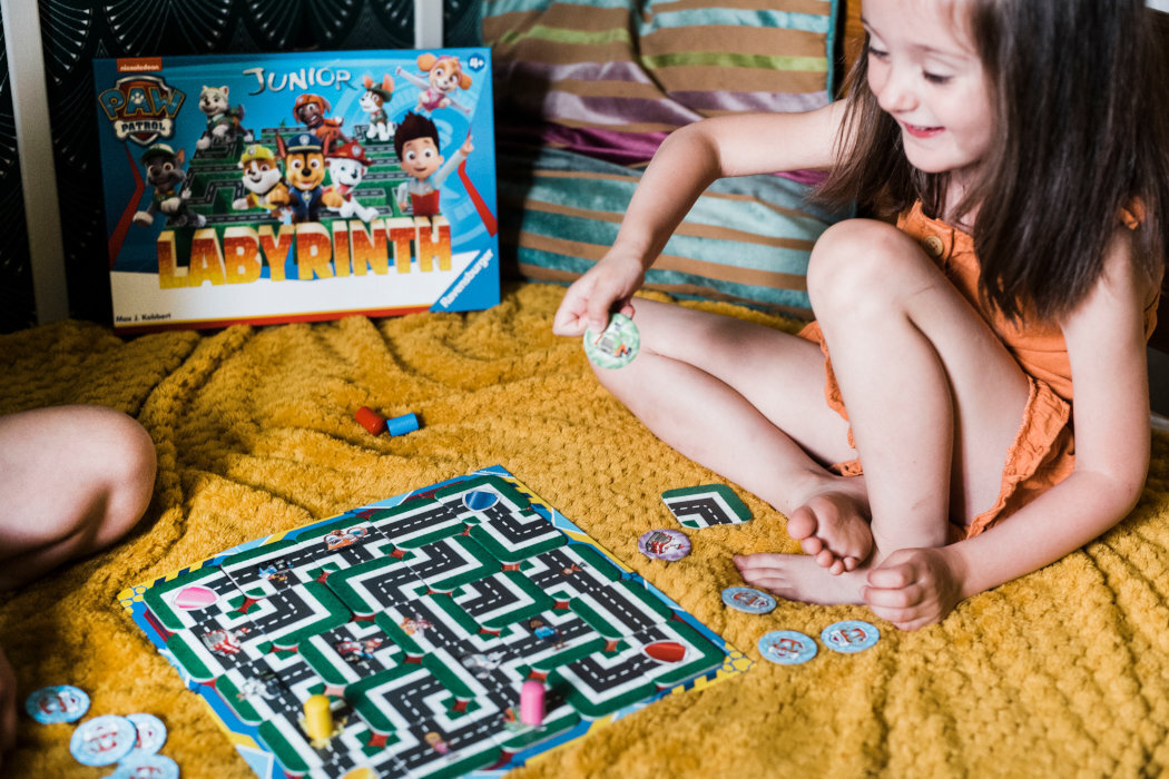 Gra planszowa RAVENSBURGER Labyrinth Junior Psi Patrol 20824 koncentracja spostrzegawczość wykonanie