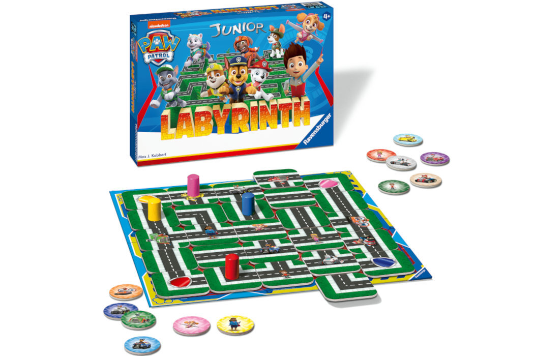 Gra planszowa RAVENSBURGER Labyrinth Junior Psi Patrol 20824 wyposażenie