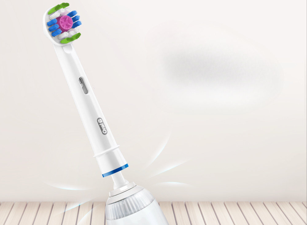 Oryginalna końcówka szczoteczki ORAL-B 3D White 18-2 N (2 szt.) (Unikalna nakładka polerująca ) Zalecany czas użytkowania Łatwe planowanie wymiany