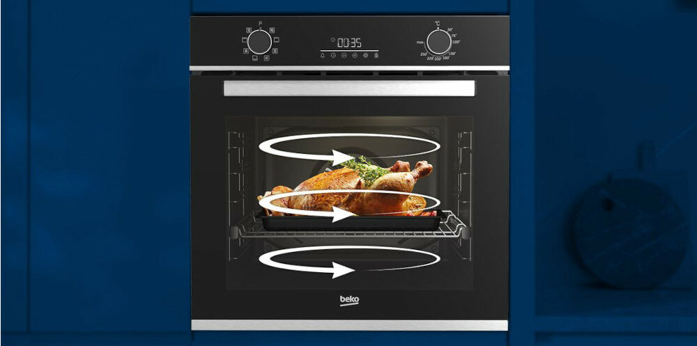 PIEKARNIK BEKO BBIMM13400XCSW pieczenie 3D równomiernie efektywność