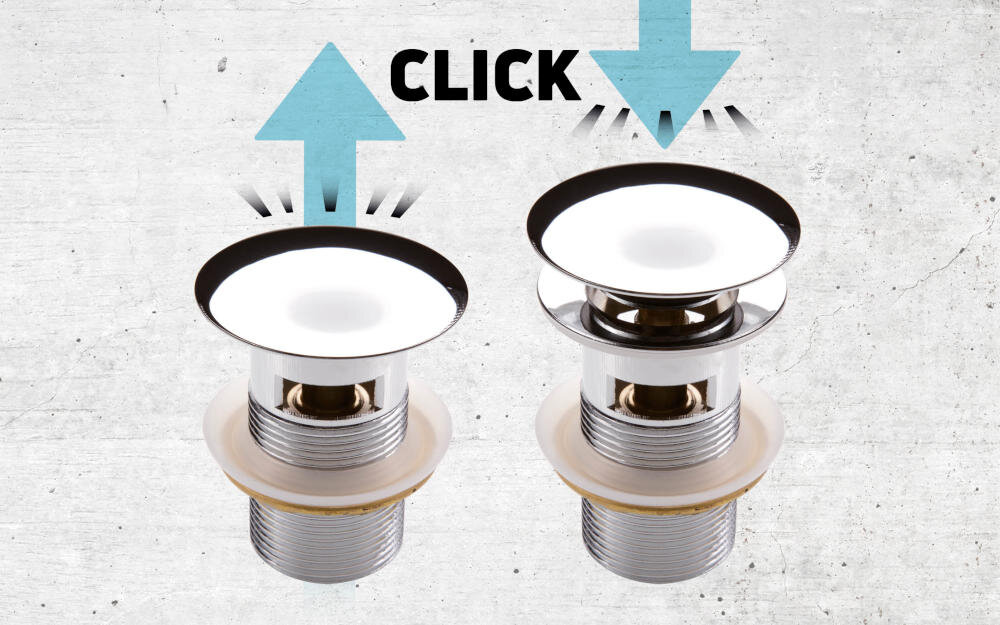 DEANTE NHC M10U korek click clack zamknięcie odpływ bateria odpływ
