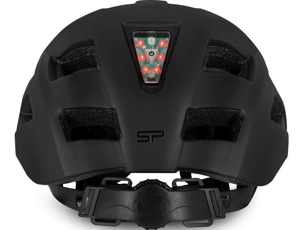 Kask rowerowy SPOKEY Pointer Czarno-żółty (rozmiar M) regulacja wentylacja klamra