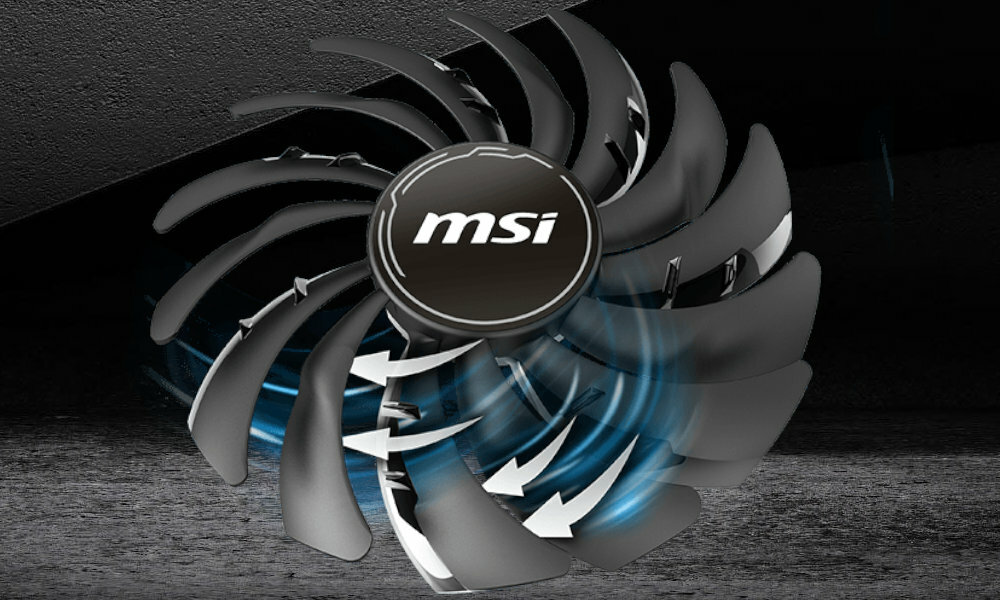 MSI GeForce RTX 3050 Gaming 2X 8GB wentylator