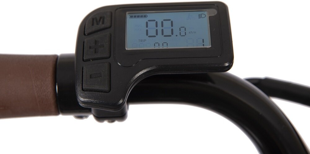 Rower elektryczny MBM E828 Pulse D18 28 cali damski Czarny bagażnik wyświetlacz LCD