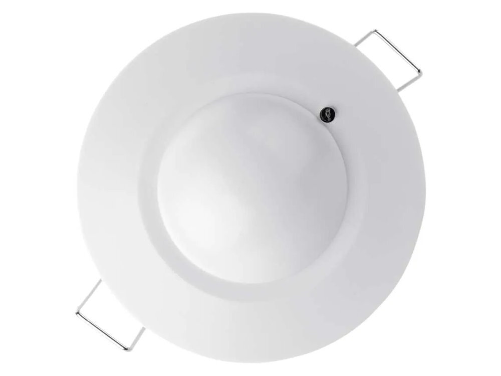 EMOS G1190 EMOS G1190 MW automatycznie sterować oświetleniem mikrofalowej technologii detekcji małych zmianach położenia korytarzy, klatek schodowych, garaży i pomieszczeń użytkowych - czujnik na białym tle pod kątem