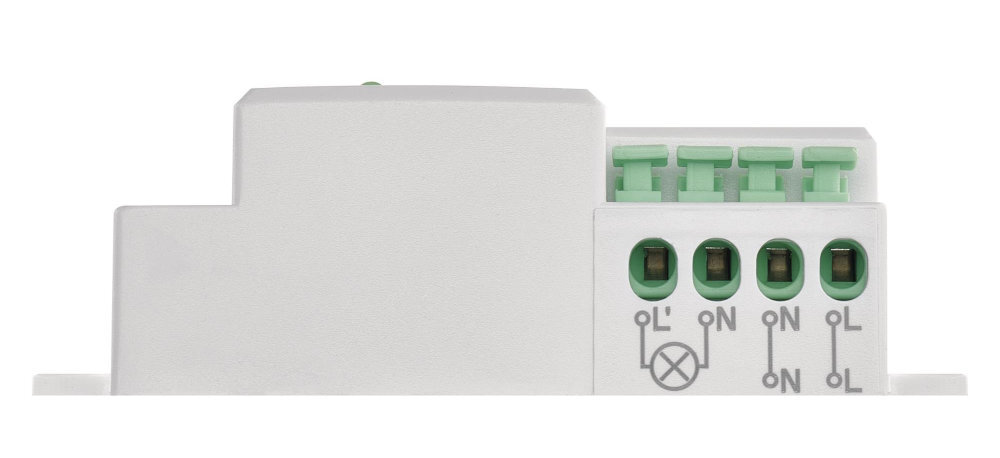 EMOS G1210 kąt detekcji 360° bez tzw. martwych stref 15 metrów mniejszych, jak i średnich wnętrzach - czujnik na białym tle od góry