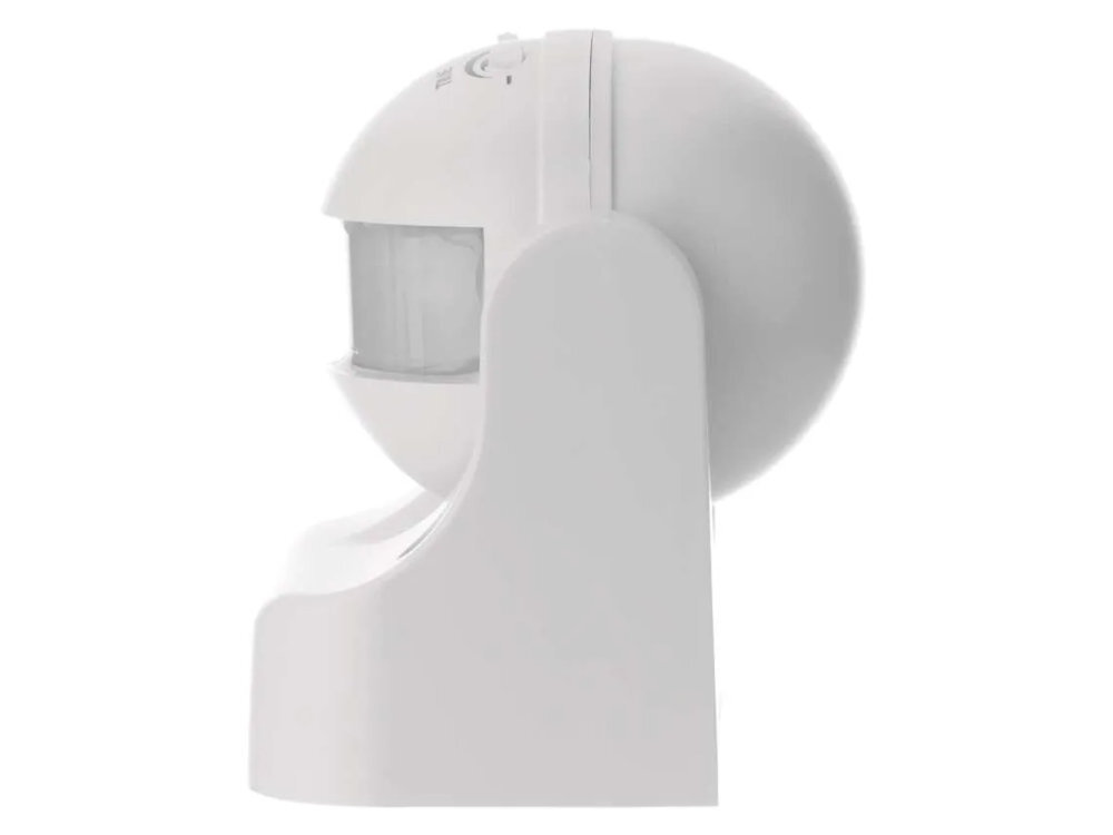 EMOS G1120 EMOS G1120 automatycznie sterować oświetleniem PIR (podczerwieni) detekcji małych zmianach położenia korytarzy, klatek schodowych, garaży i pomieszczeń użytkowych - czujnik na białym tle od boku