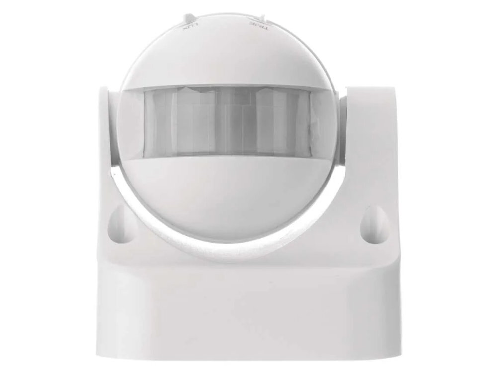 EMOS G1120 kąt detekcji 180° bez tzw. martwych stref 12 metrów mniejszych, jak i średnich wnętrzach - czujnik na białym tle od przodu