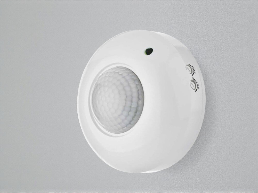 EMOS G1130 kąt detekcji 360° bez tzw. martwych stref 6 metrów mniejszych, jak i średnich wnętrzach - czujnik leżący na płaskiej powierzchni