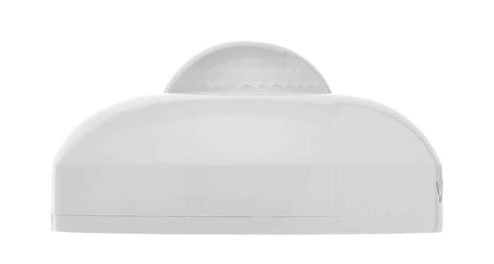 EMOS G1130 czułością na światło poniżej 3 Lux ogranicza zużycie prądu i wspiera ekonomiczną eksploatację - czujnik na białym tle pod kątem