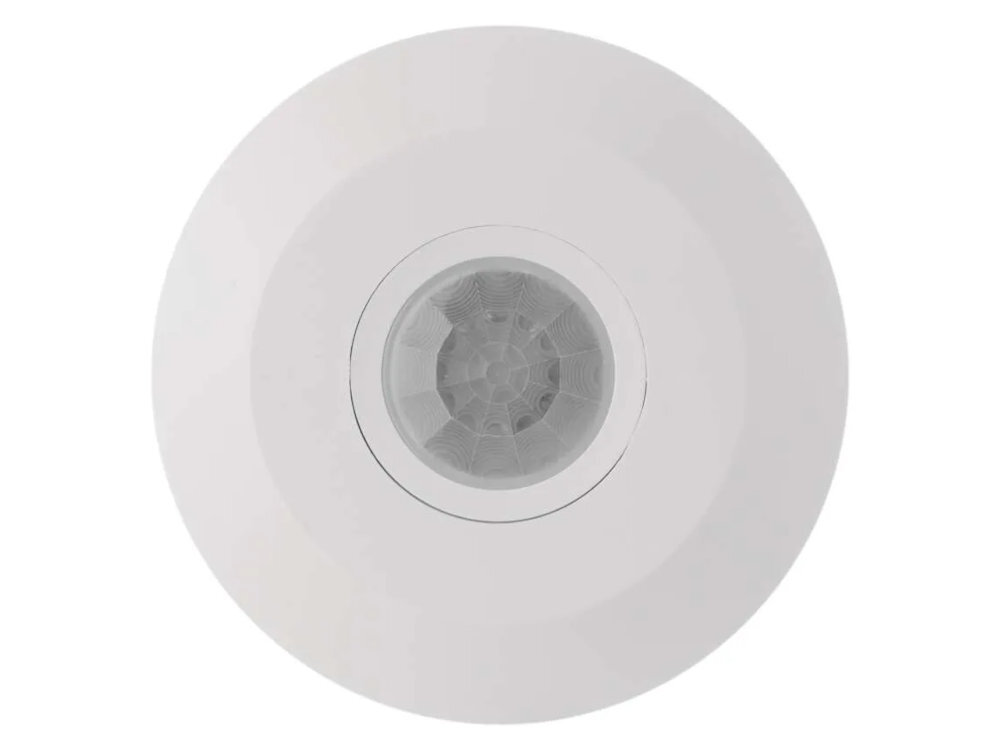 EMOS G1150 EMOS G1150 automatycznie sterować oświetleniem PIR (podczerwieni) detekcji małych zmianach położenia korytarzy, klatek schodowych, garaży i pomieszczeń użytkowych - czujnik na białym tle od przodu