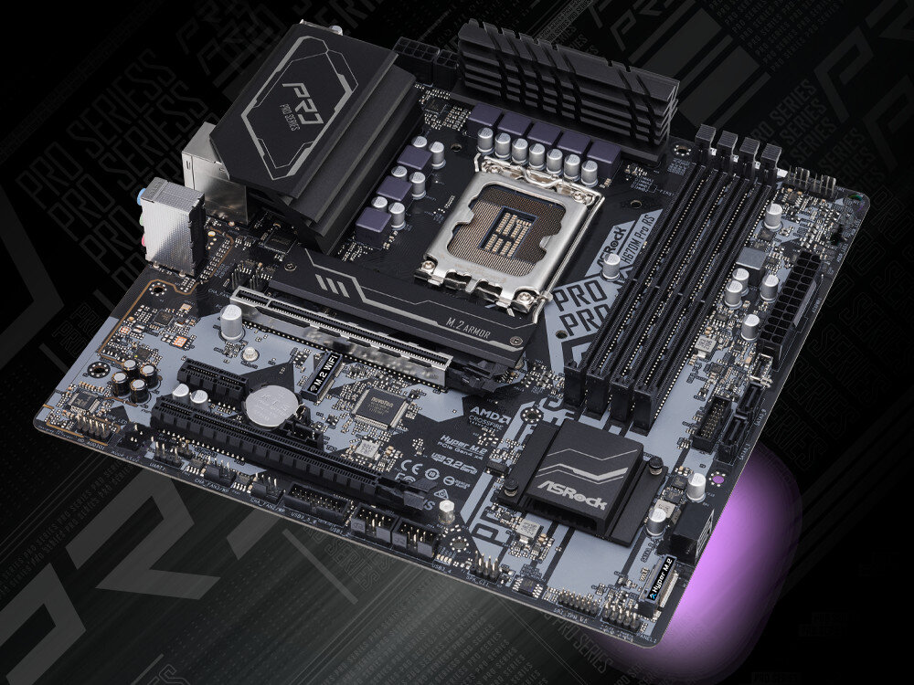 Płyta główna ASROCK H670M Pro RS podświetlenie RGB personalizacja