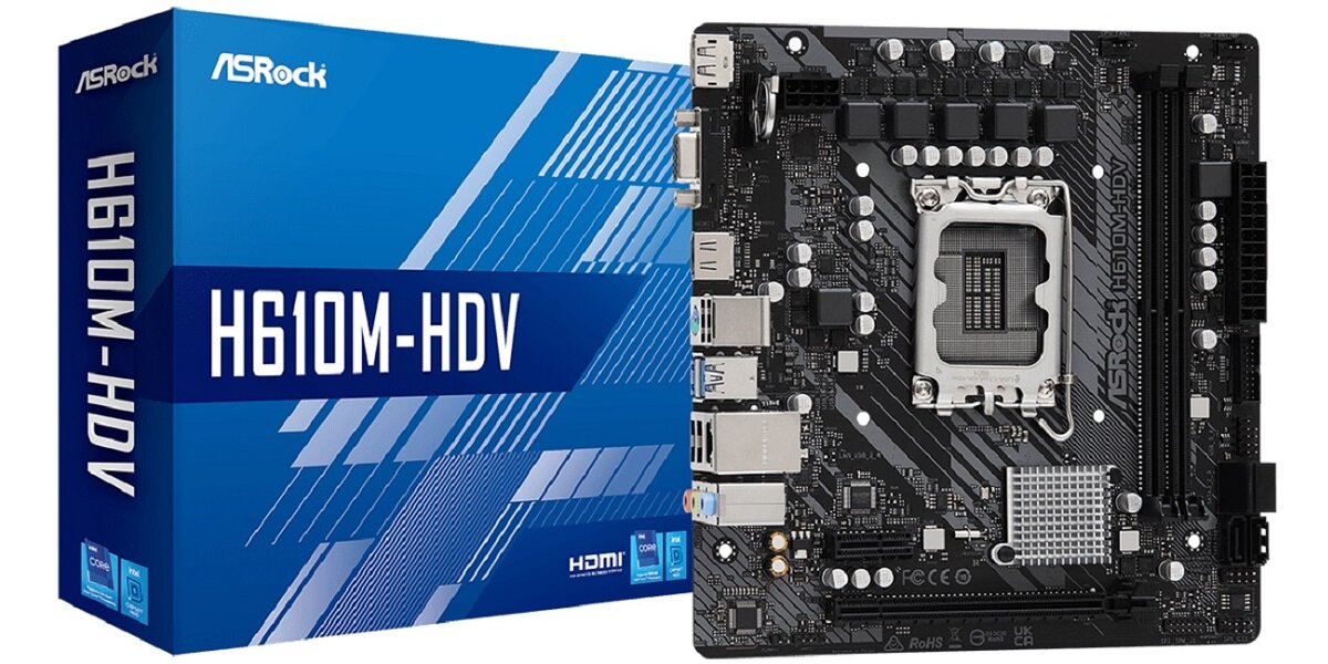 Płyta główna ASROCK H610M-HDV Obsługiwane procesory