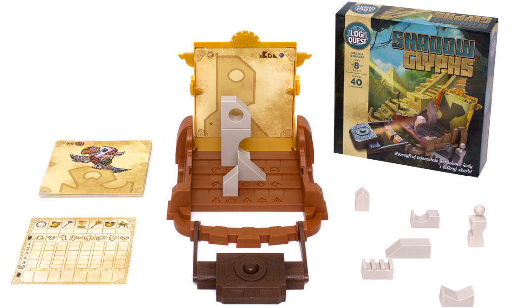 Gra planszowa REBEL Logiquest: Shadow Glyphs (Edycja Polska) wyposażenie