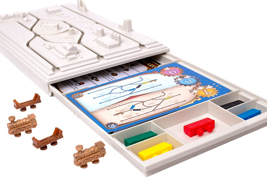 Gra planszowa REBEL Logiquest: Wsiąść do Pociągu - Zmiana toru jakość mechanizm