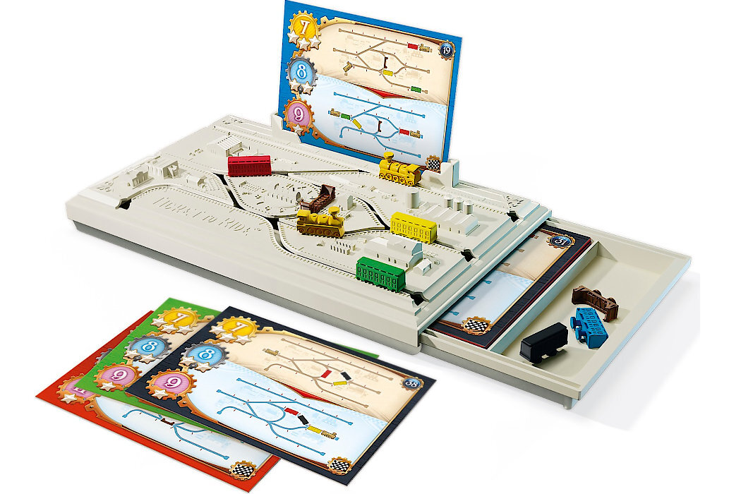 Gra planszowa REBEL Logiquest: Wsiąść do Pociągu - Zmiana toru wersje ćwiczenie umysł