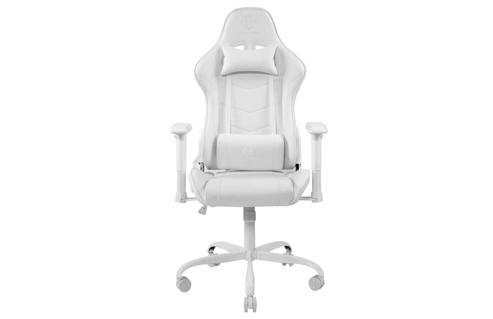 Fotel DELTACO WCH80 Komfort wygoda regulacja podłokietniki poduszki sesje wielogodzinne kółka obciążenie mechanizm