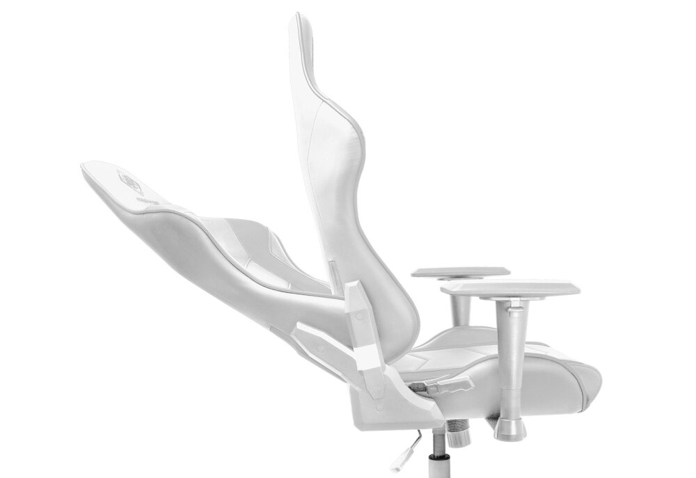 Fotel DELTACO WCH80 Komfort wygoda regulacja podłokietniki poduszki sesje wielogodzinne kółka obciążenie mechanizm