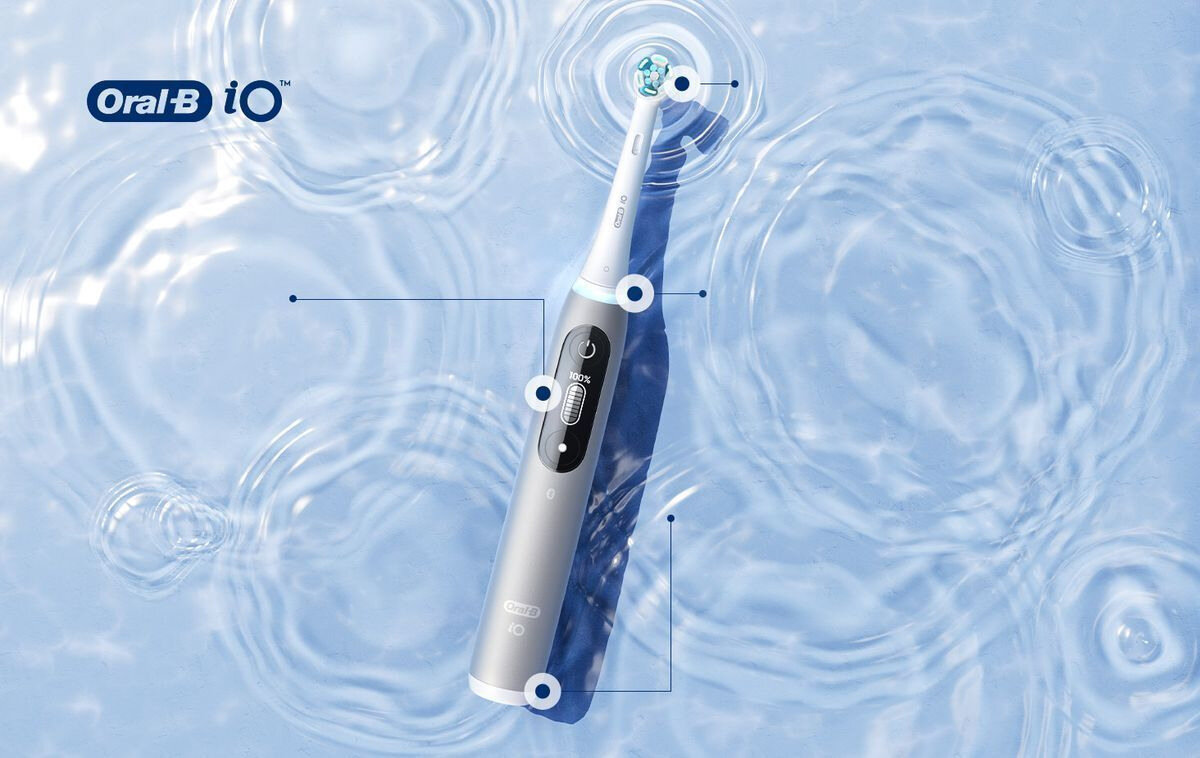 SZCZOTECZKA ELEKTRYCZNA DO ZĘBÓW Z TECHNOLOGIĄ MAGNETYCZNĄ ORAL-B IO 8 czystosc