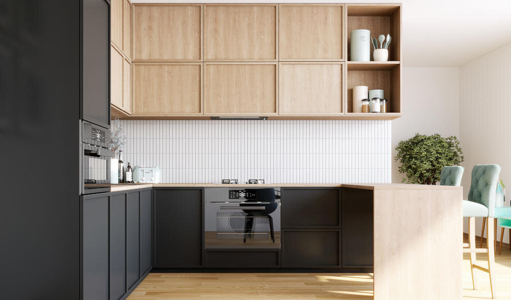 GLOBALO Viledo 60.1 okap minimalistyczna konstrukcja montaż szafka niewidoczny