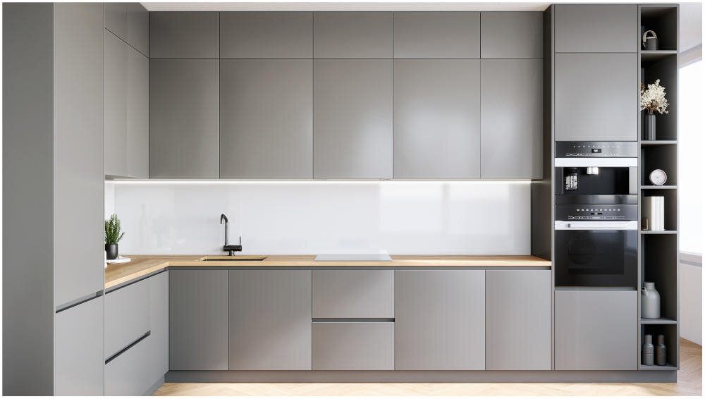 GLOBALO Viledo 60.1 okap minimalistyczna konstrukcja montaż szafka niewidoczny