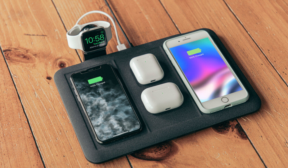 Ładowarka indukcyjna MOPHIE Wireless Charging 4w1 10W Czarny grubość mata 4w1 niskoprofilowe
