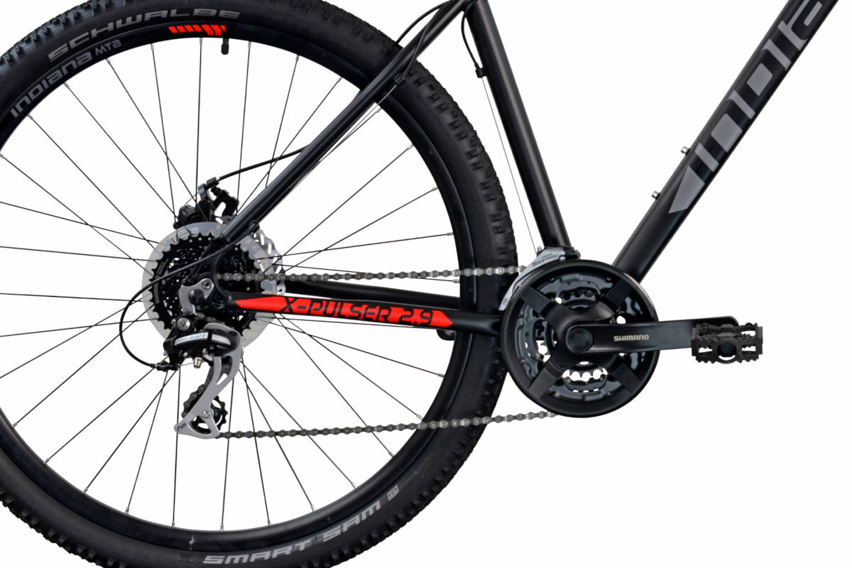 Rower górski MTB INDIANA X-Pulser 2.9 M19 29 cali męski Czarno-czerwony kola wielkosc