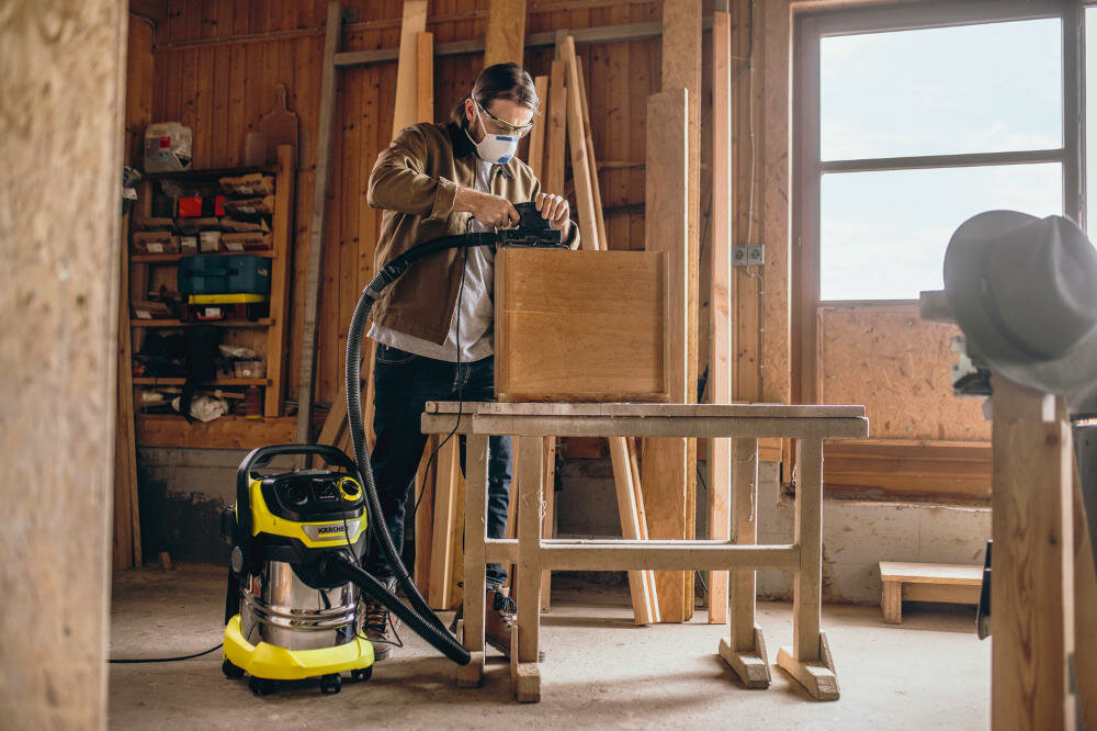 Odkurzacz KARCHER WD 5 P S V-25/5/22 1.628-357.0 System zamykania Pull & Push ergonomiczny uchwyt 