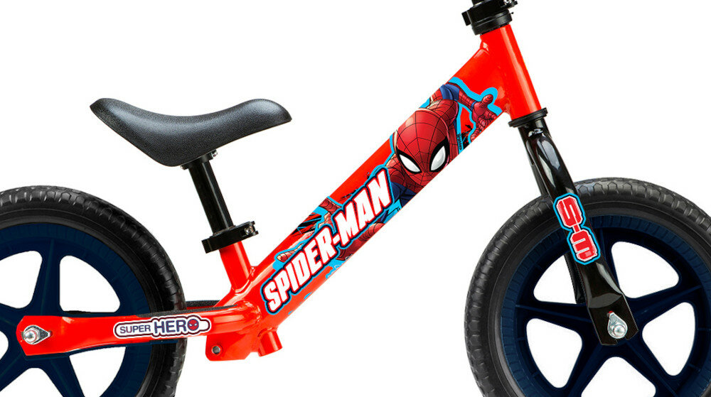 ROWEREK BIEGOWY SPIDER MAN stalowa rama wykonanie