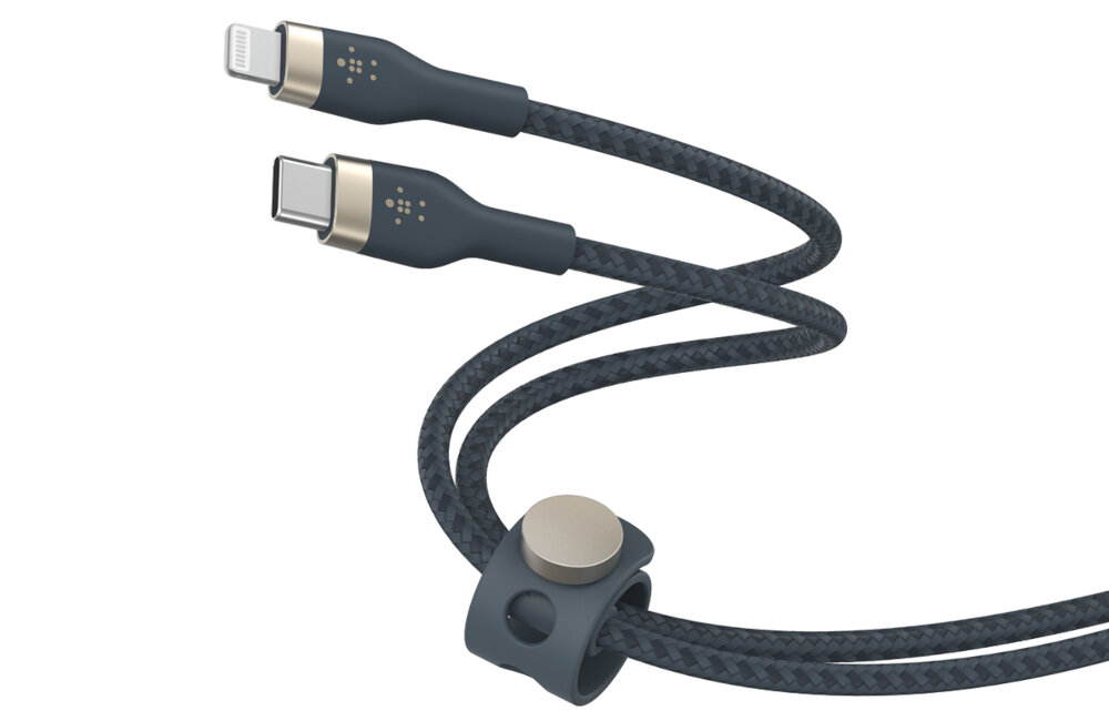 Kabel USB Typ-C - Lightning BELKIN Braided Silicone odporność wytrzymałość trwałość