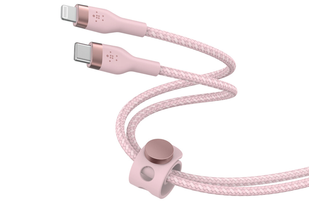 Kabel USB Typ-C - Lightning BELKIN Braided Silicone odporność wytrzymałość trwałość