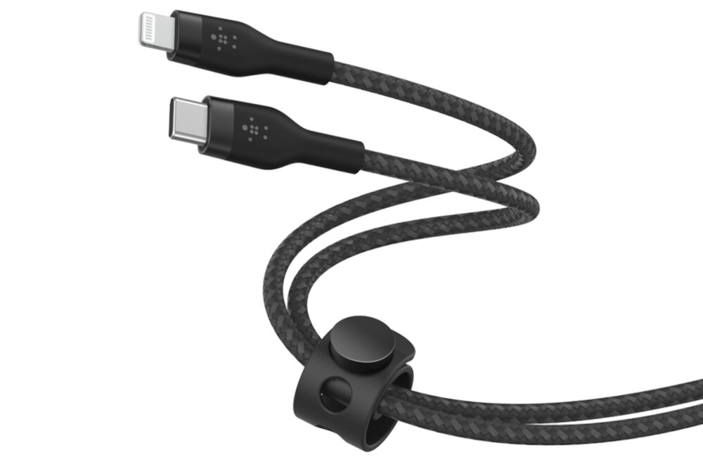 Kabel USB Typ-C - Lightning BELKIN Braided Silicone odporność wytrzymałość trwałość