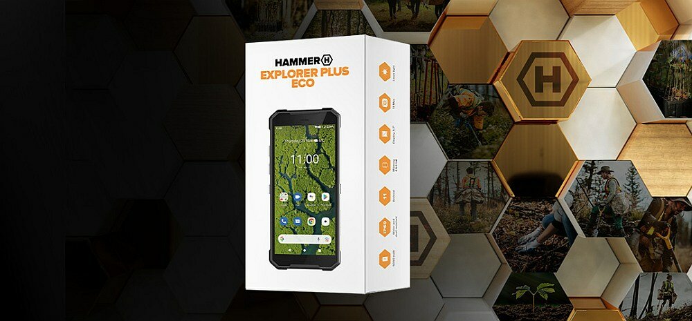 SMARTFON MYPHONE HAMMER EXPLORER PLUS ECO ekran bateria procesor ładowanie aparat rozdzielczość pojemność
