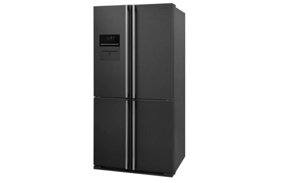 SHARP SJFF-560EVBEU lodówka czterodrzwiowa przechowywanie kuchnia