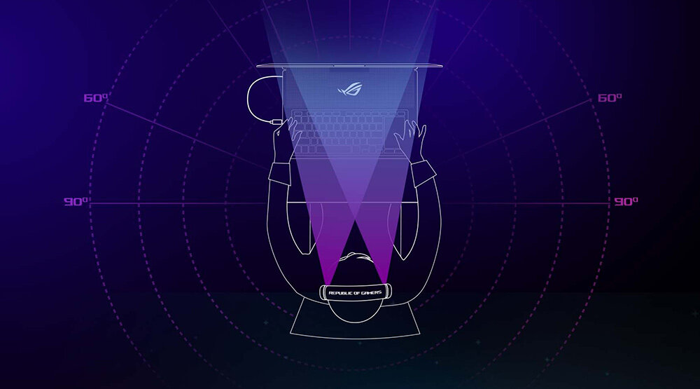 Słuchawki ASUS ROG Fusion II 500 mikrofon wiązka sztuczna inteligencja discord