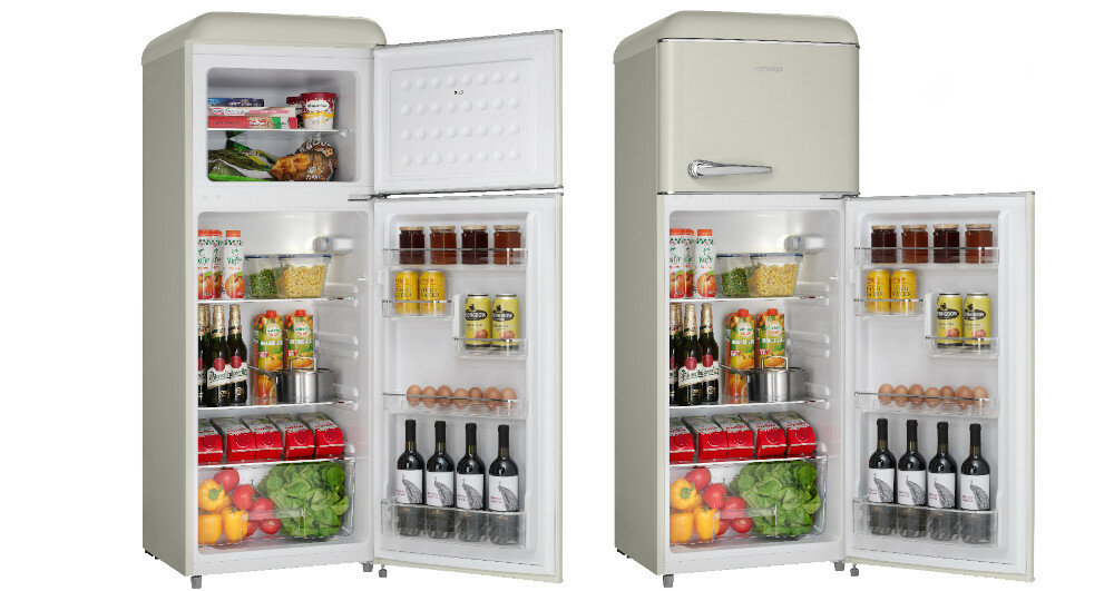Lodówka CONCEPT LFTR4555ber pojemność szuflady półki