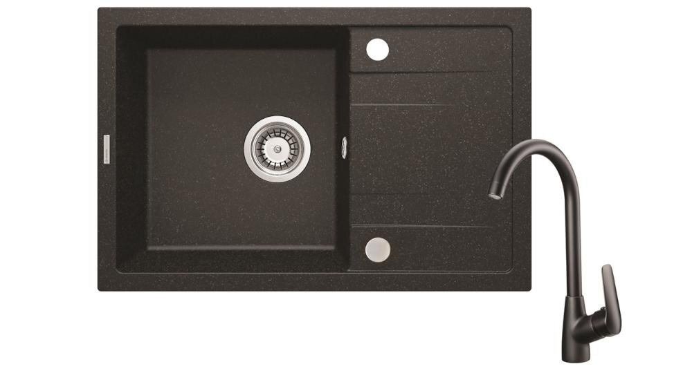 DEANTE Corio ZRCB2113 zlewozmywak komora blat połysk powierzchnia bateria stojąca wylewka montaż łatwy czystość