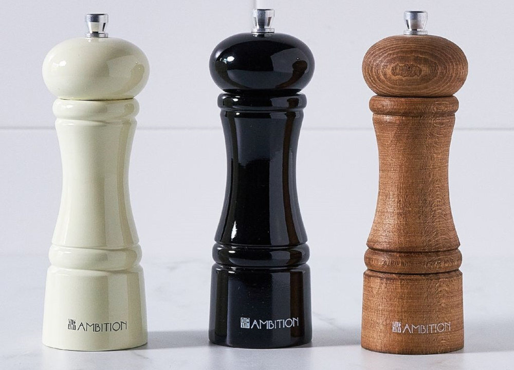 Mlynek do przypraw AMBITION Chess Drewniany klasyczny ksztaly figura szachowa kolor kolorystyka