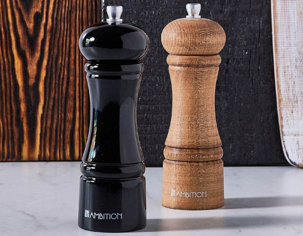 Mlynek do przypraw AMBITION Chess Drewniany stylistyka wyglad design kolor kolorystyka