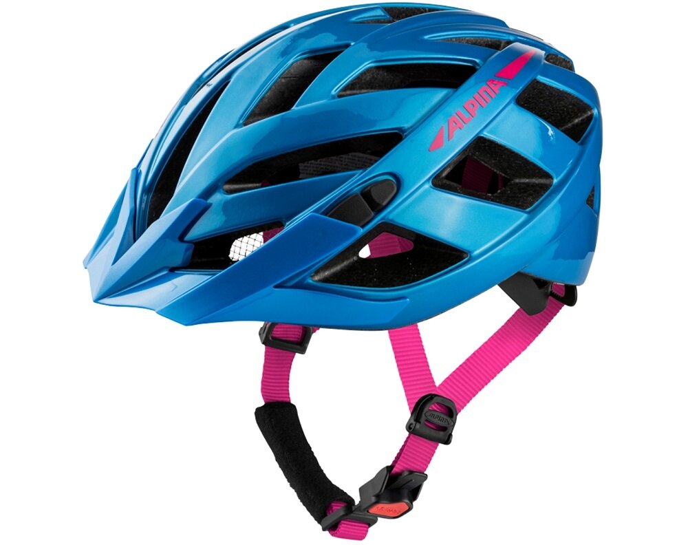 Kask rowerowy ALPINA Panoma 2.0 Niebiesko-różowy MTB (rozmiar M) - wysoki komfort