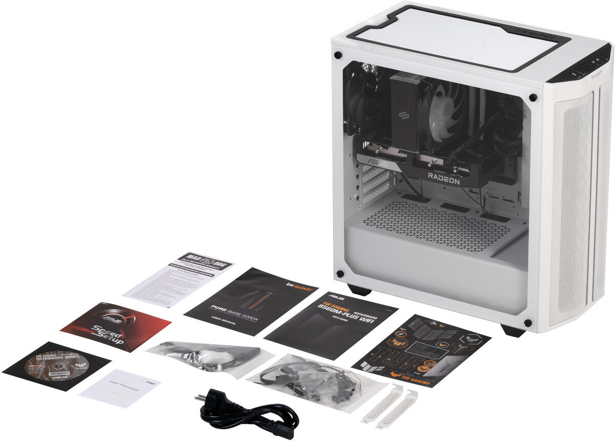 Komputer MAD DOG MD11400F-I05 R5-3600 16GB SSD 512GB HDD 1TB GeForce RTX3060 Windows 10 zawartość opakowania