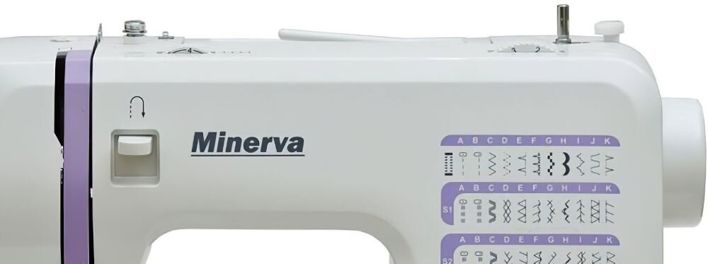 Maszyna do szycia MINERVA M23Q automatyczne nawijanie szpulki szpulownik sprawne szybkie działanie ciągłość pracy bez zbędnych przerw zwiększona efektywność pracy 