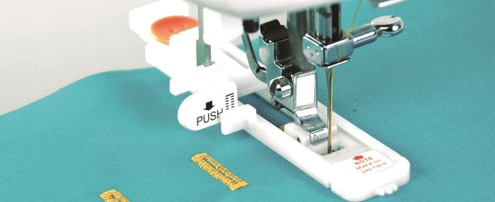 Maszyna do szycia MINERVA M23Q funkcja automatycznego obszywania dziurek na guziki przyspieszony proces precyzyjne estetyczne wykończenie projektów koszule marynarki spodnie  