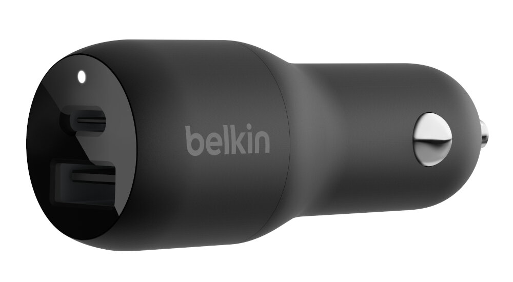 Ładowarka samochodowa BELKIN USB/USB Typ-C 37W PD zasilanie ładowanie wydajność