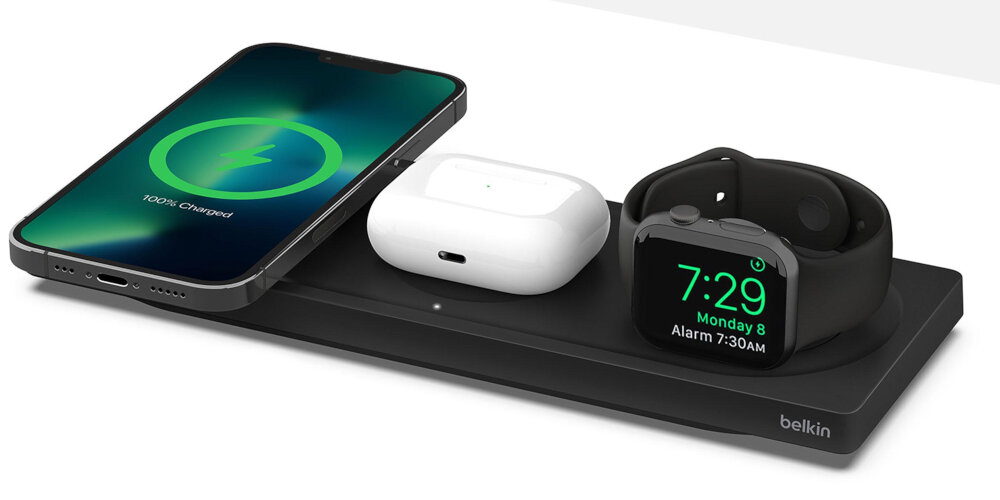 Ładowarka indukcyjna BELKIN 3w1 MagSafe 40 przestrzeń wygoda szybkie ładowanie